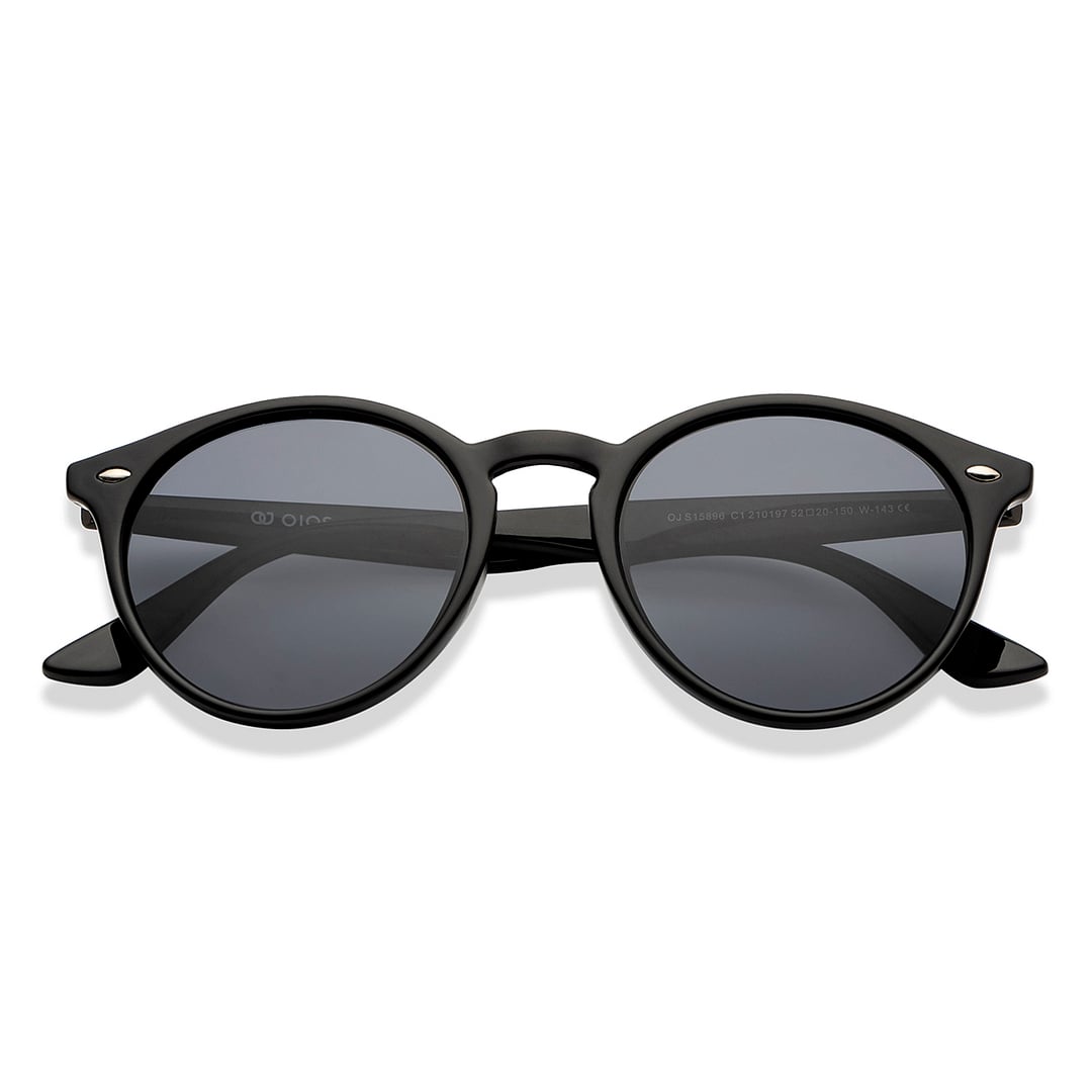 OJOS Gunmetal Full Rim Round left side