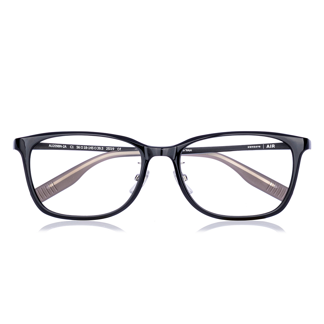 OWNDAYS | AIR Black Full Rim Wellington right side