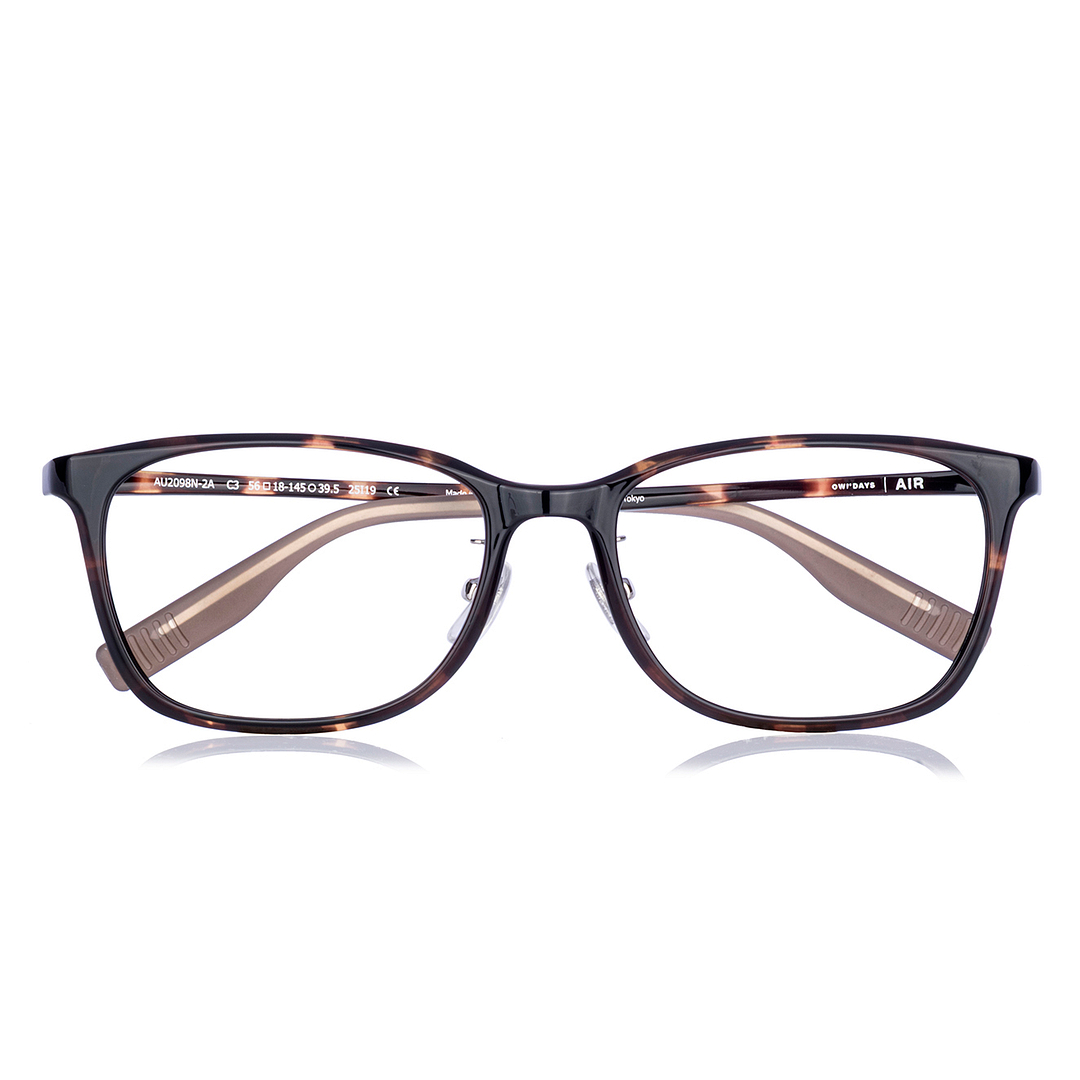 OWNDAYS | AIR Brown Demi Full Rim Wellington left side