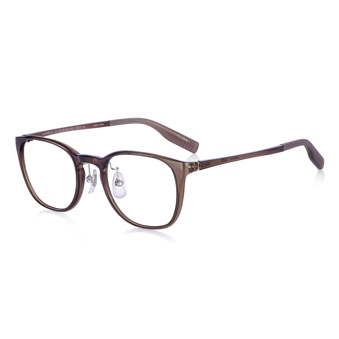 OWNDAYS | AIR Light Brown Full Rim Wellington left side