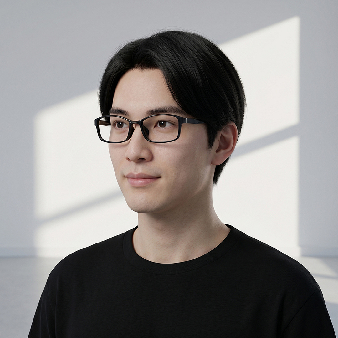 OWNDAYS | AIR Black Full Rim Square left side