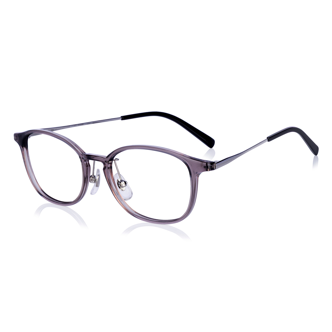 OWNDAYS | AIR Clear Greige Full Rim Oval left side