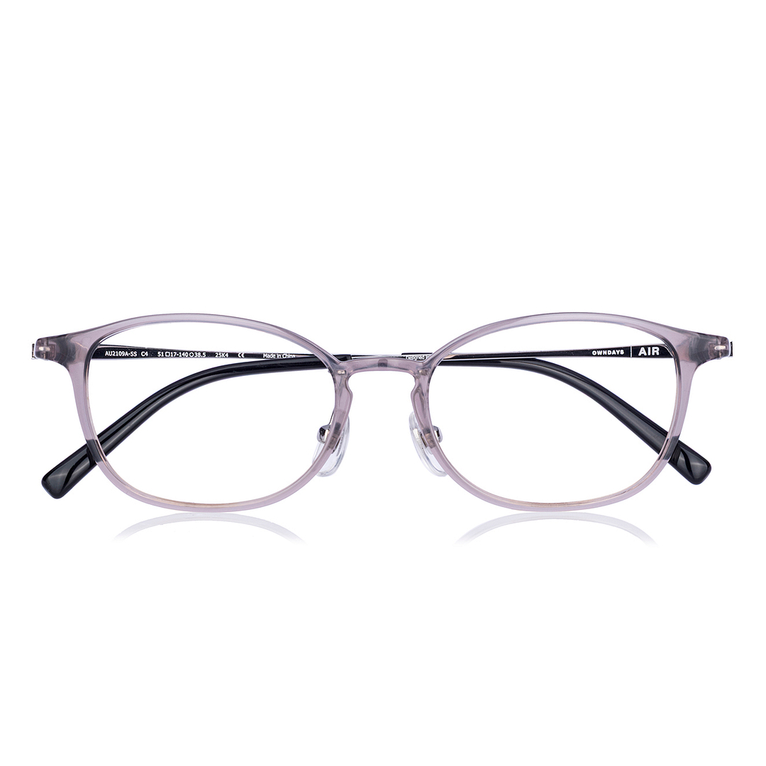 OWNDAYS | AIR Clear Greige Full Rim Oval right side