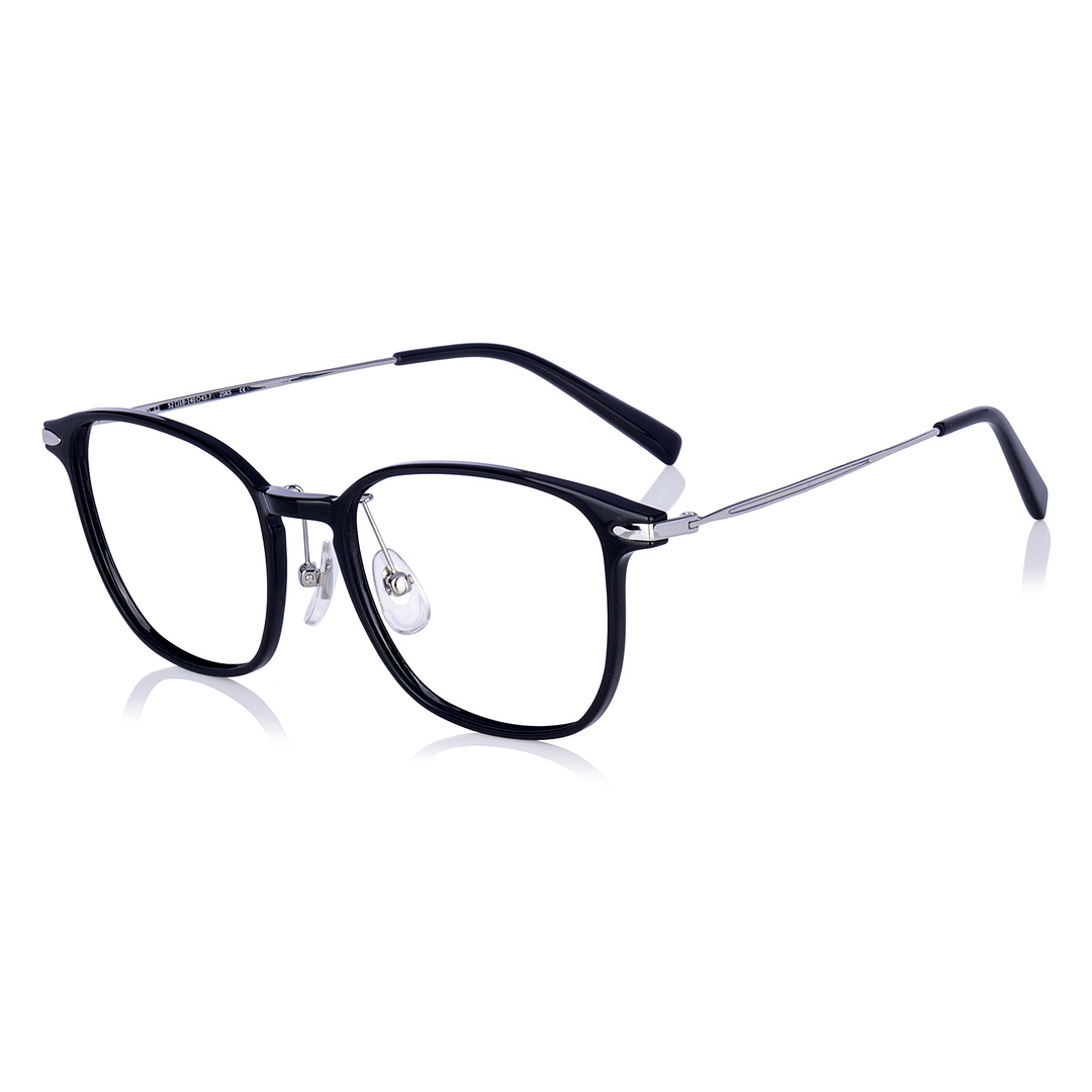 OWNDAYS | AIR Black Full Rim Wellington left side