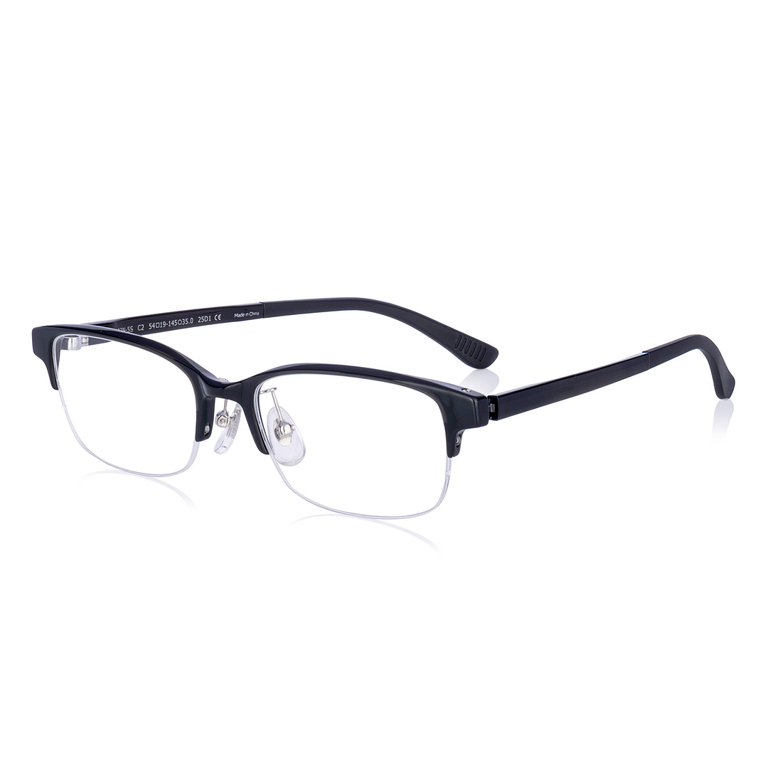 OWNDAYS | AIR Gray Half Rim Browline left side