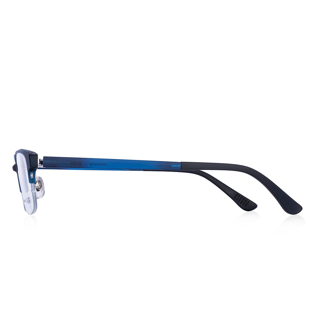 OWNDAYS | AIR Matte Navy Half Rim Browline right side