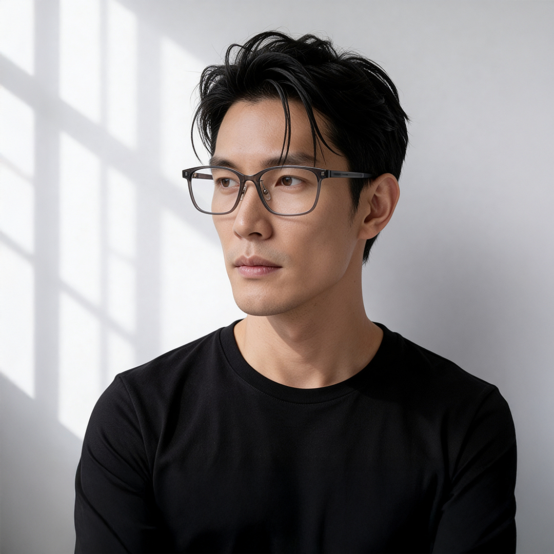 OWNDAYS | AIR Gray Full Rim Wellington left side