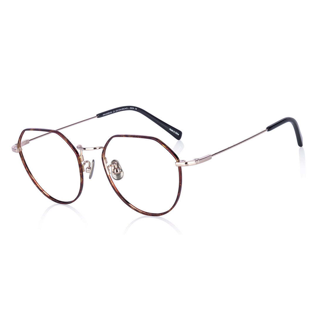 OWNDAYS | AIR Light Brown Full Rim Boston left side