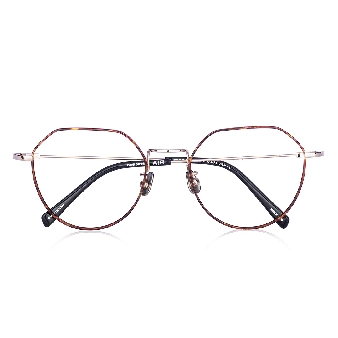 OWNDAYS | AIR Light Brown Full Rim Boston right side