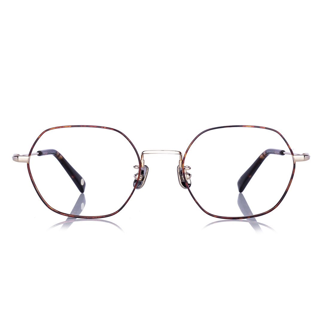 OWNDAYS | AIR Gold Full Rim Polygon right side