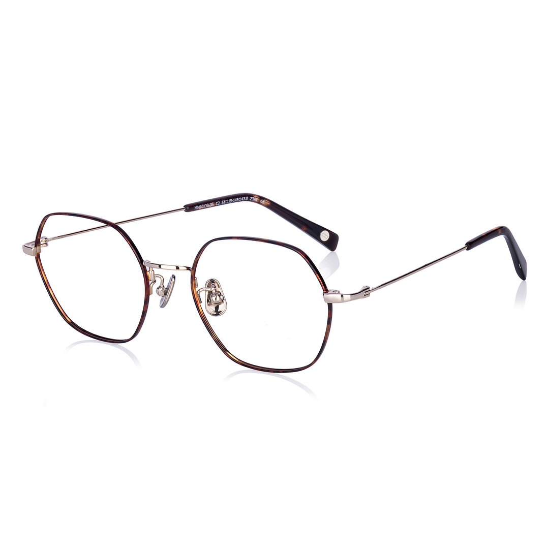 OWNDAYS | AIR Gold Full Rim Polygon left side