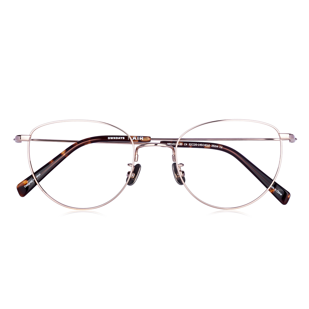 OWNDAYS | AIR Gold Full Rim Fox left side