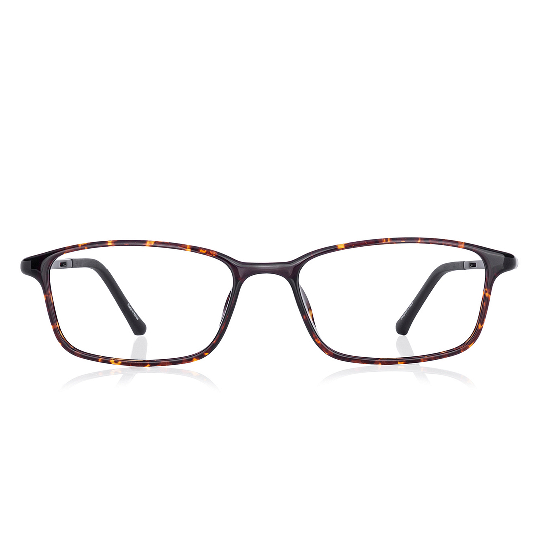 OWNDAYS | ESSENTIAL Brown Demi Full Rim Rectangle right side