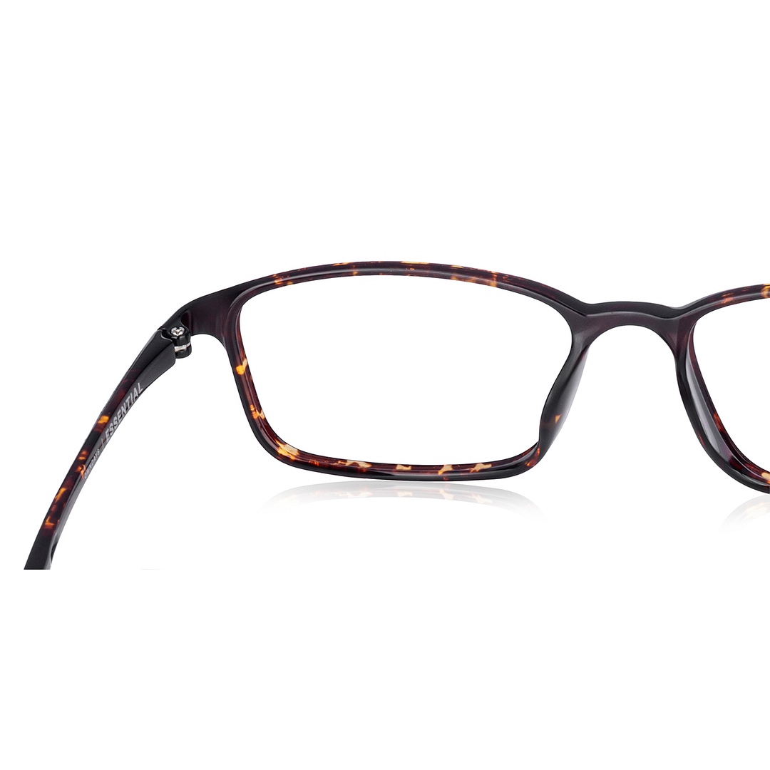 OWNDAYS | ESSENTIAL Brown Demi Full Rim Rectangle right side