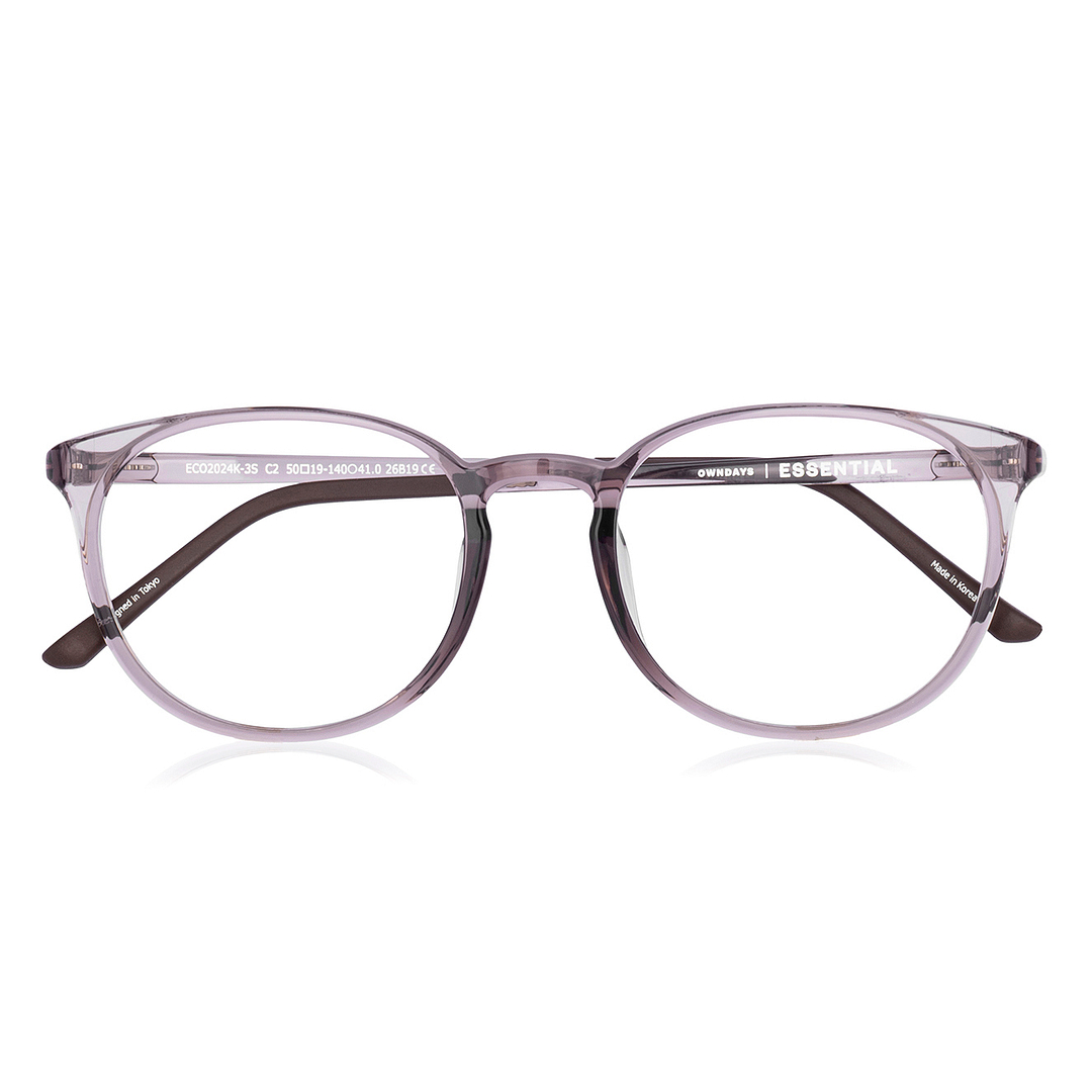 OWNDAYS | ESSENTIAL Light Brown Full Rim Boston right side