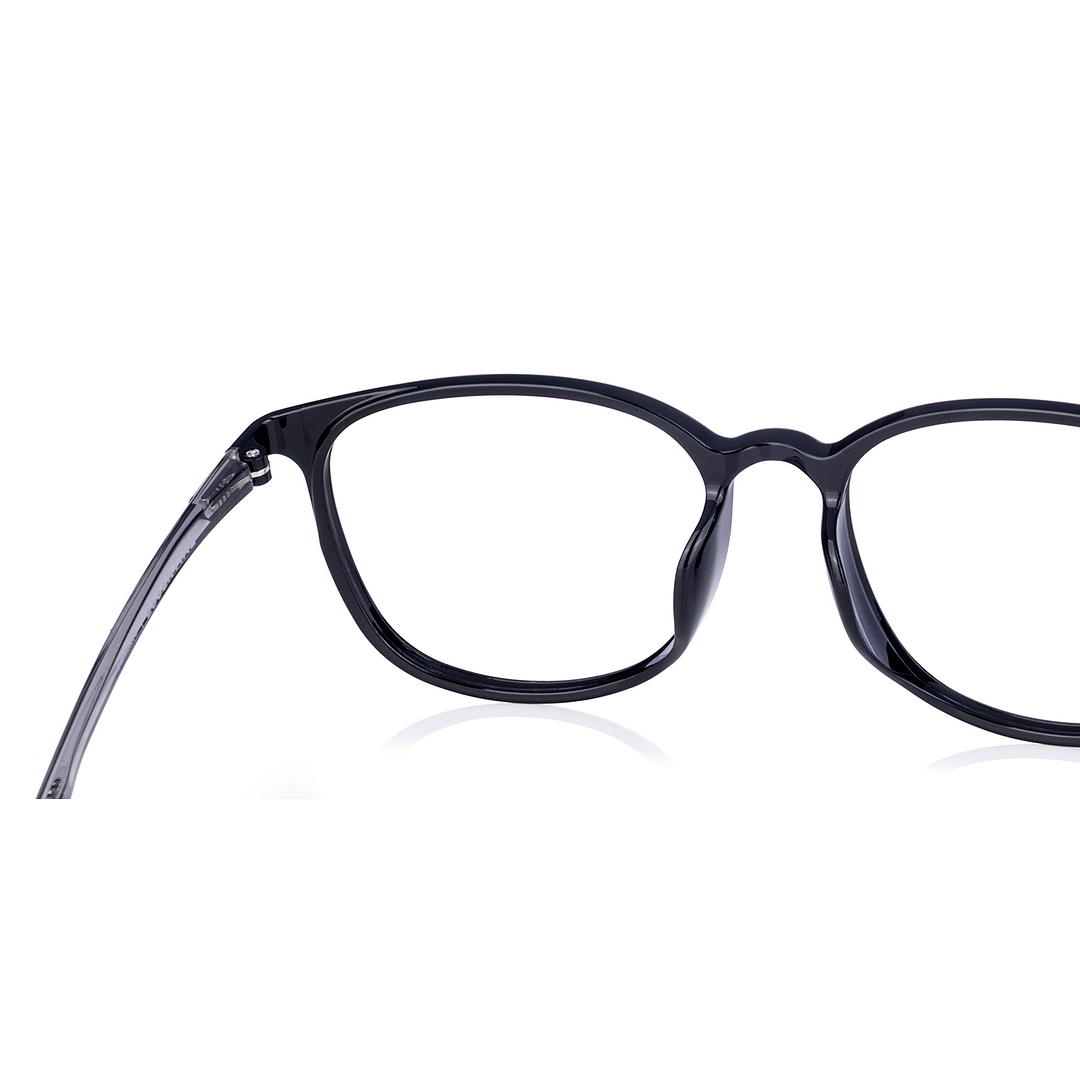 OWNDAYS | ESSENTIAL Black Full Rim Boston right side