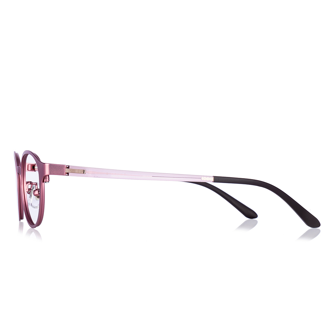 OWNDAYS | ESSENTIAL Matte Pink Full Rim Oval right side