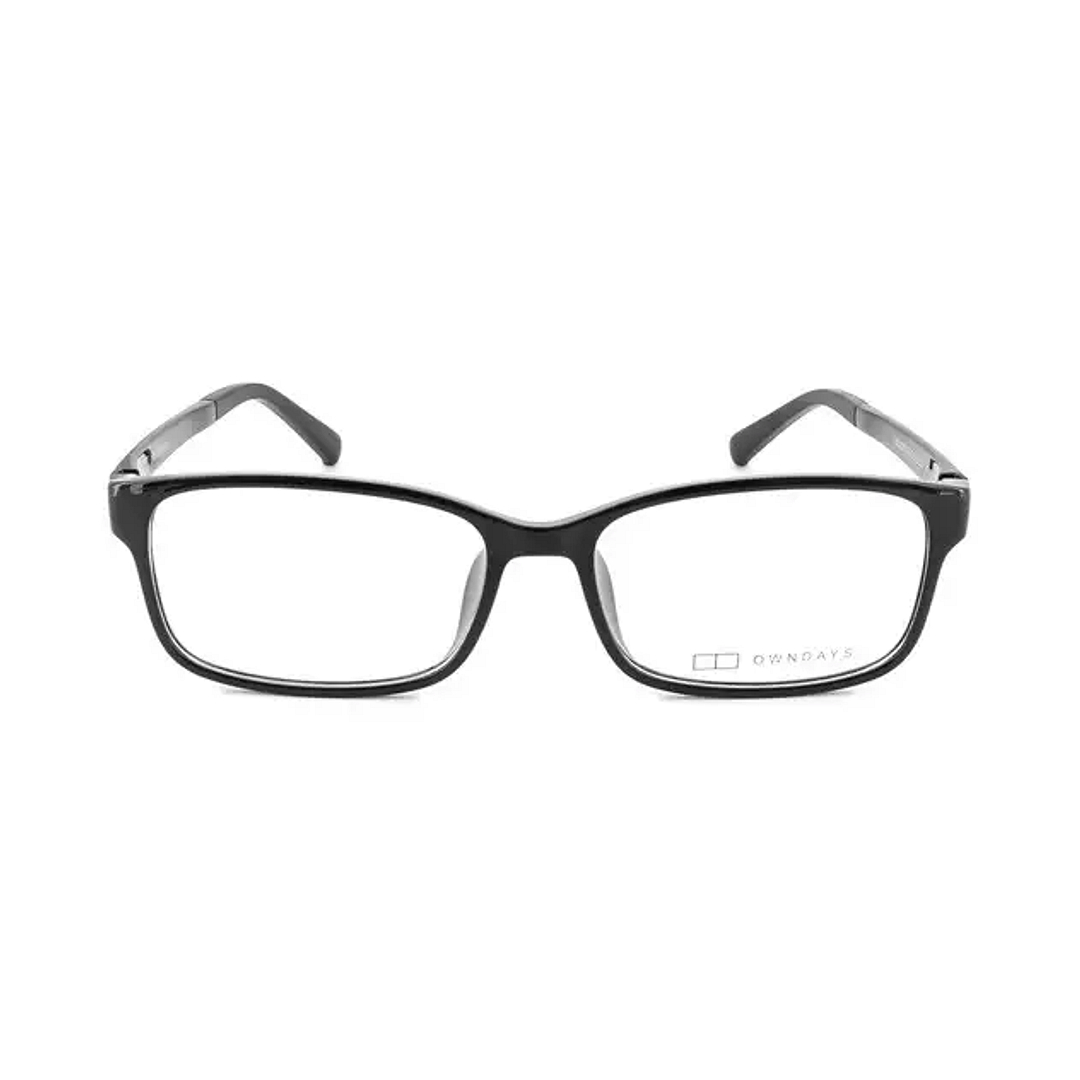 OWNDAYS | ESSENTIAL Black Full Rim Square right side