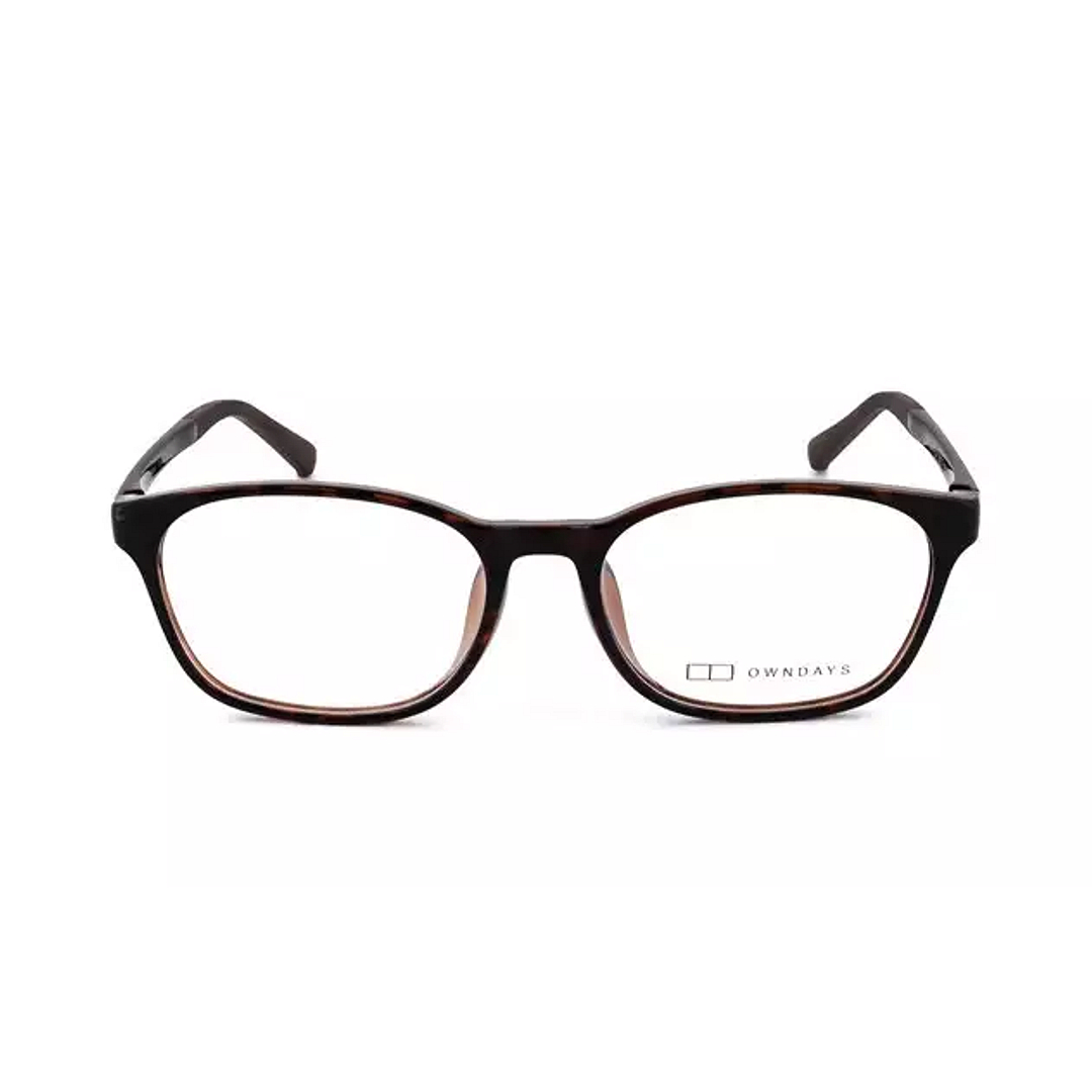 OWNDAYS | ESSENTIAL Brown Demi Full Rim Boston right side
