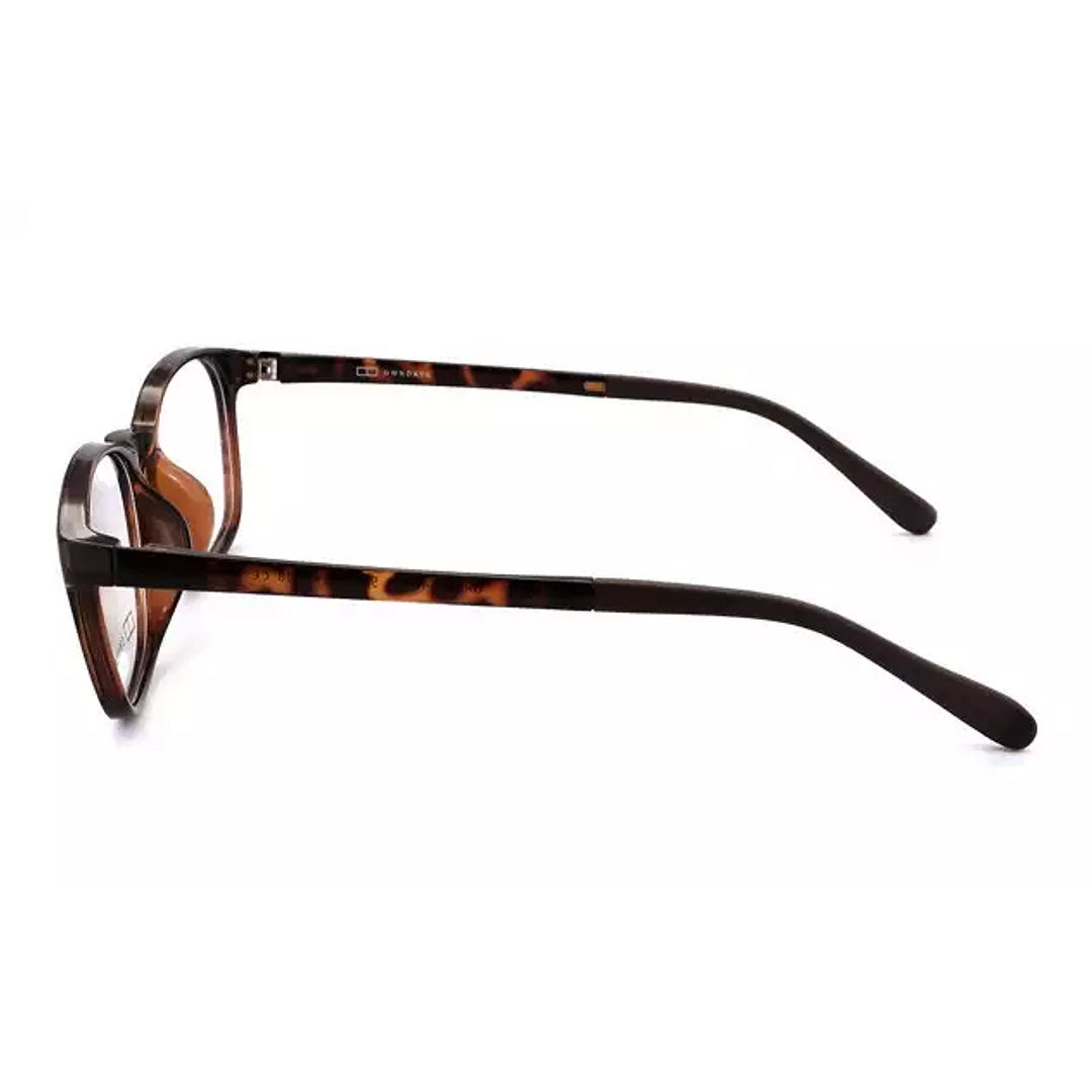 OWNDAYS | ESSENTIAL Brown Demi Full Rim Boston left side