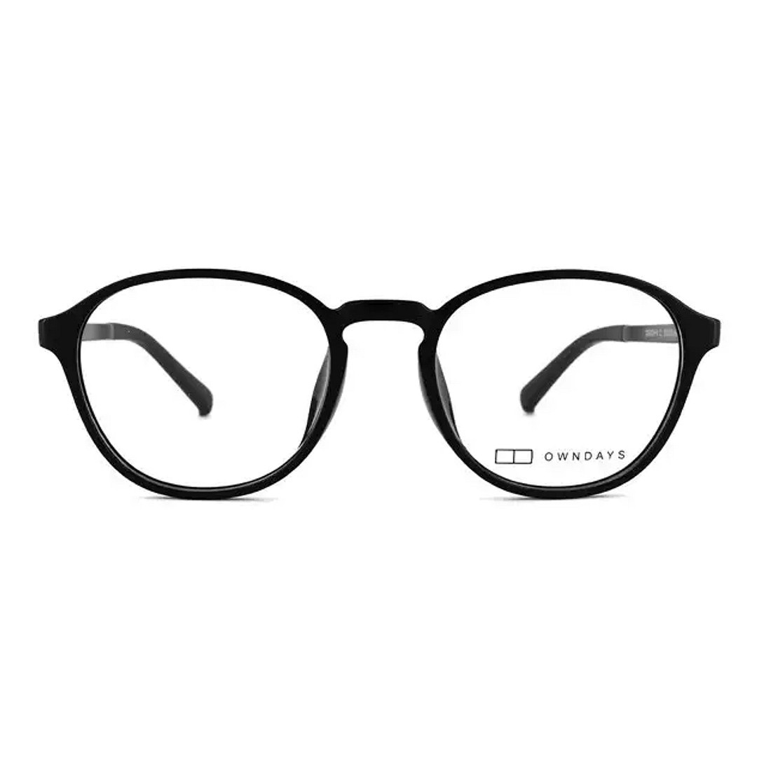 OWNDAYS | ESSENTIAL Black Full Rim Boston right side