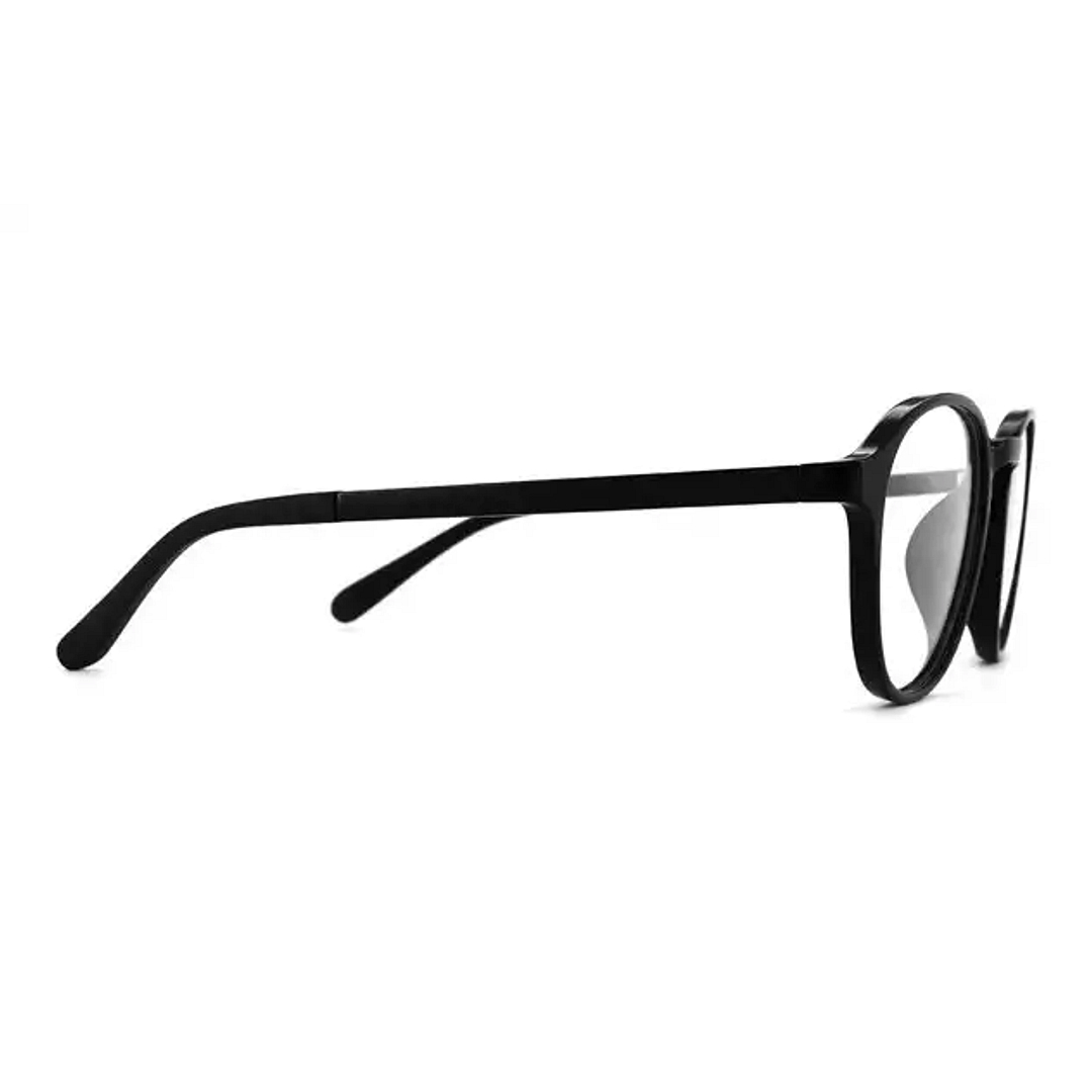 OWNDAYS | ESSENTIAL Black Full Rim Boston left side
