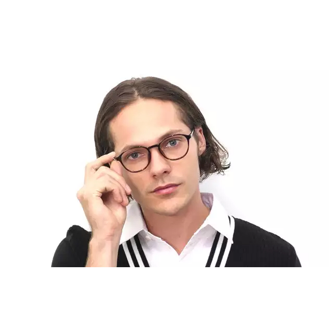 OWNDAYS | ESSENTIAL Black Full Rim Boston left side