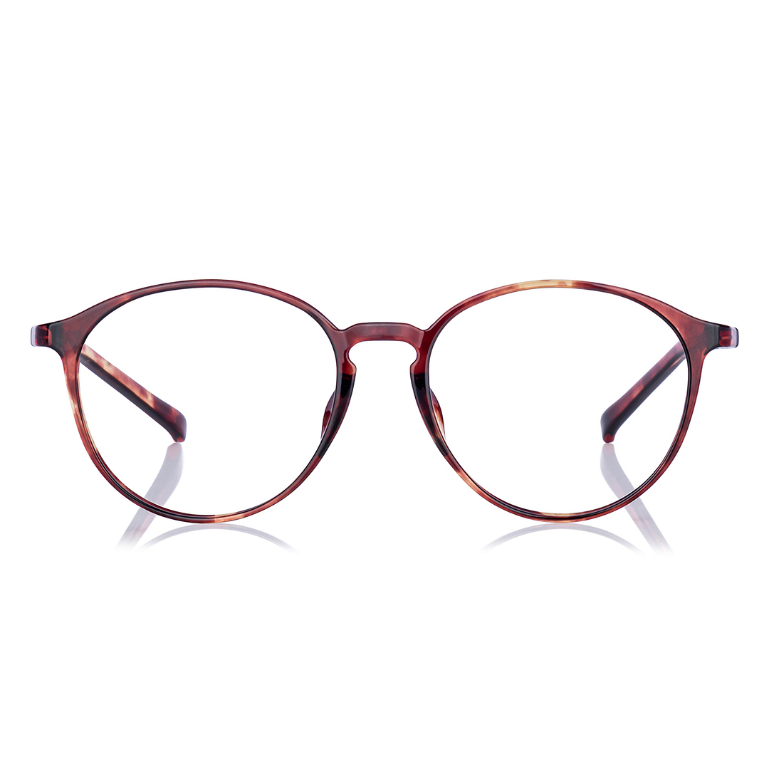 OWNDAYS | ESSENTIAL Brown Demi Full Rim Boston right side