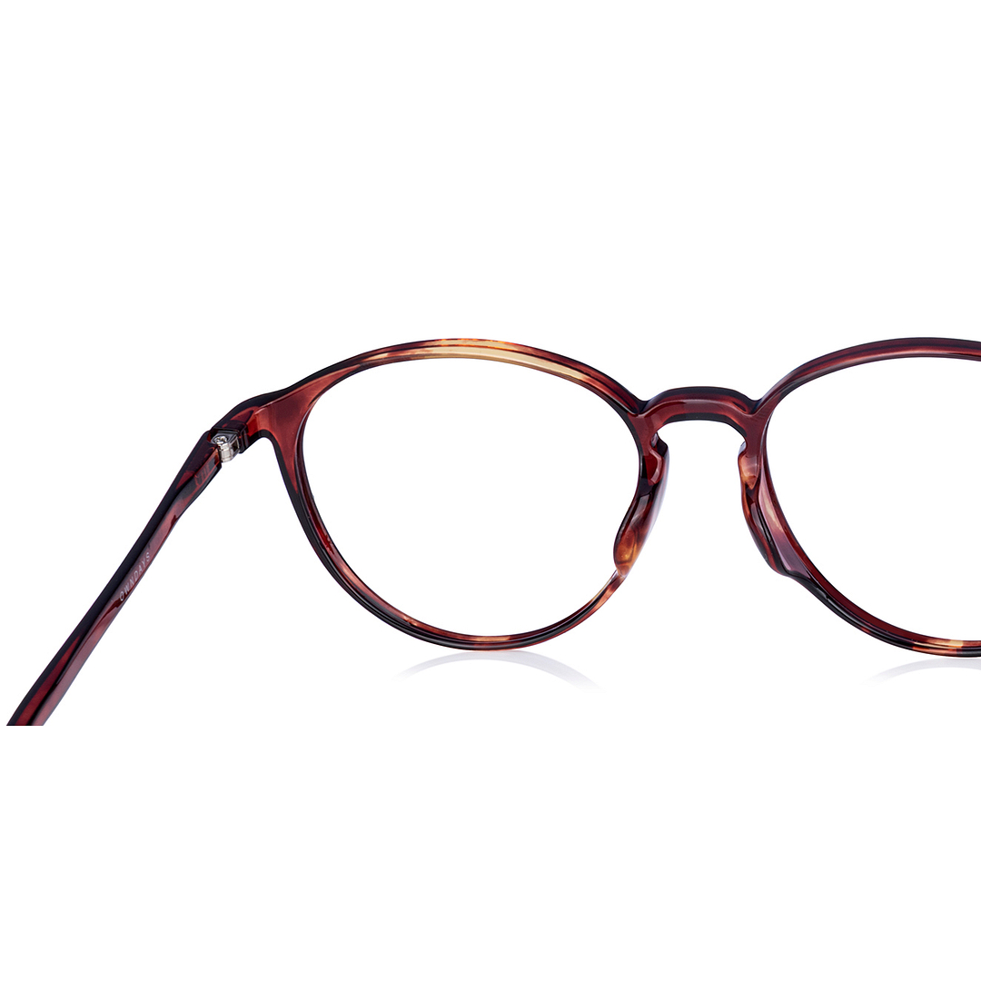 OWNDAYS | ESSENTIAL Brown Demi Full Rim Boston right side