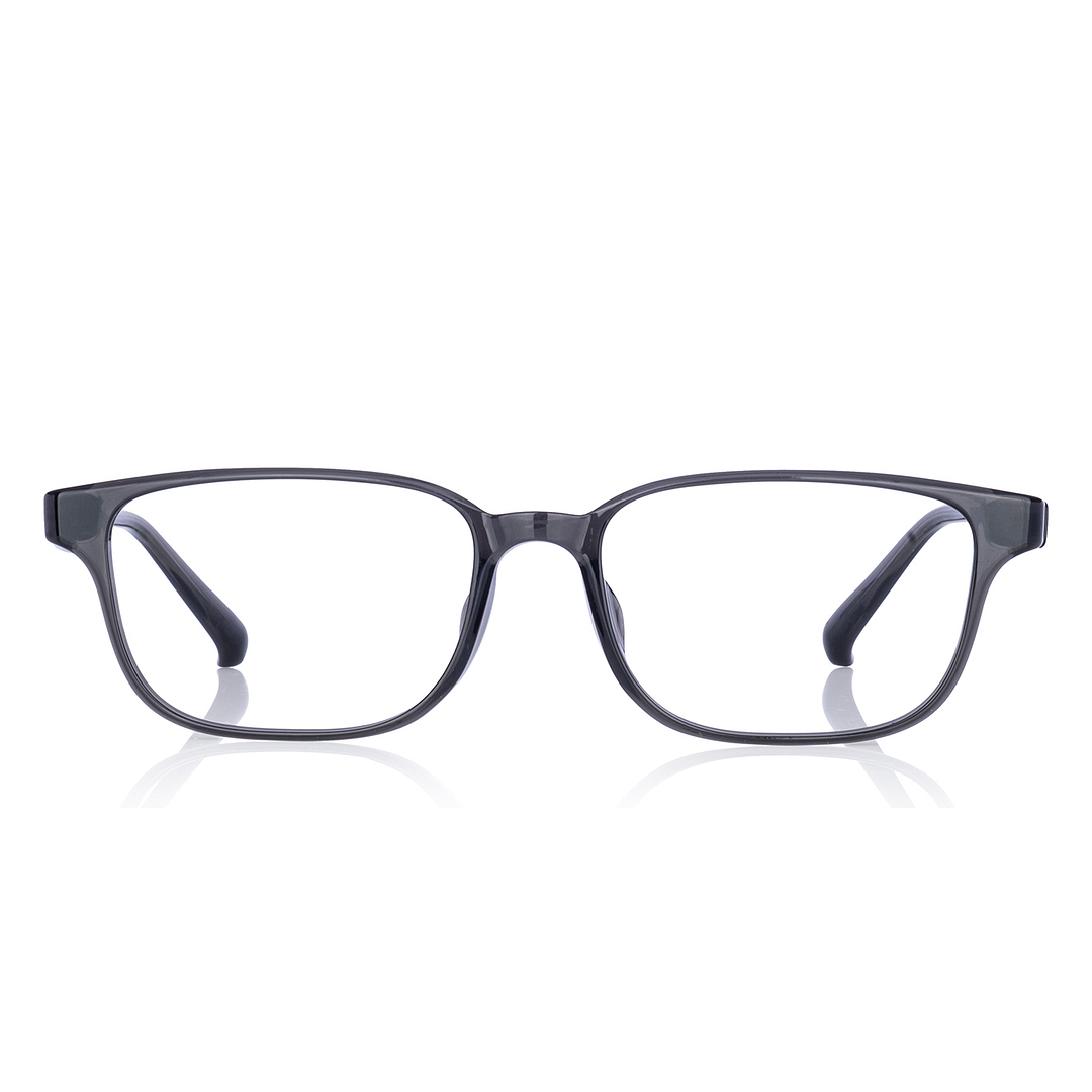 OWNDAYS | ESSENTIAL Clear Gray Full Rim Rectangle right side