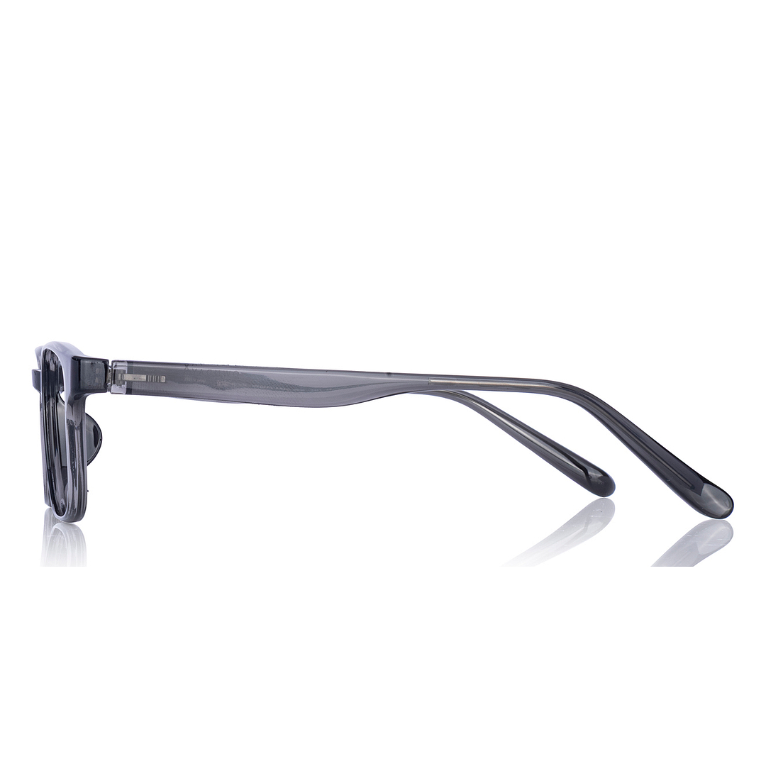 OWNDAYS | ESSENTIAL Clear Gray Full Rim Rectangle right side