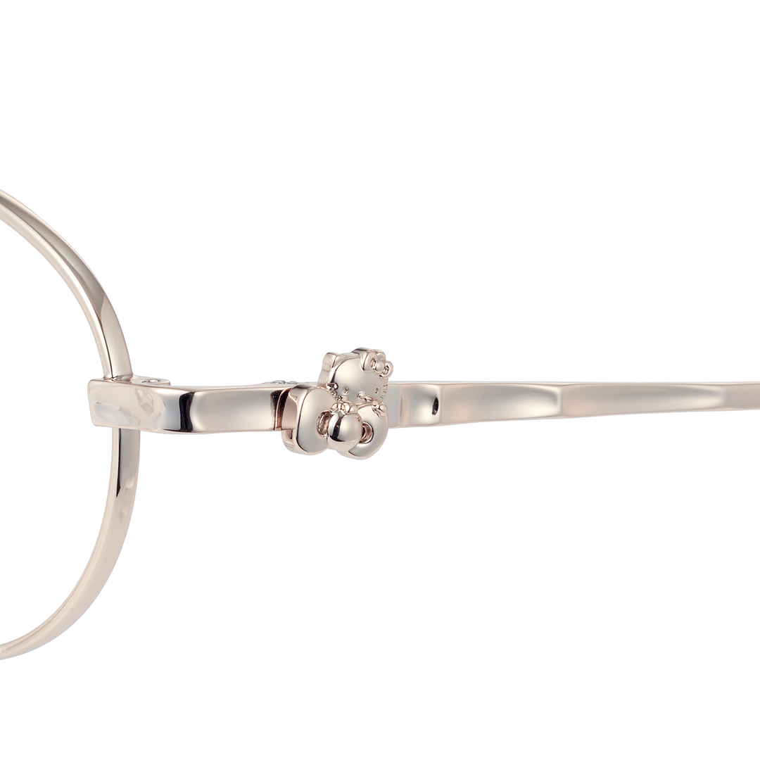 OWNDAYS & Hello Kitty Light Pink Gold Full Rim Oval left side