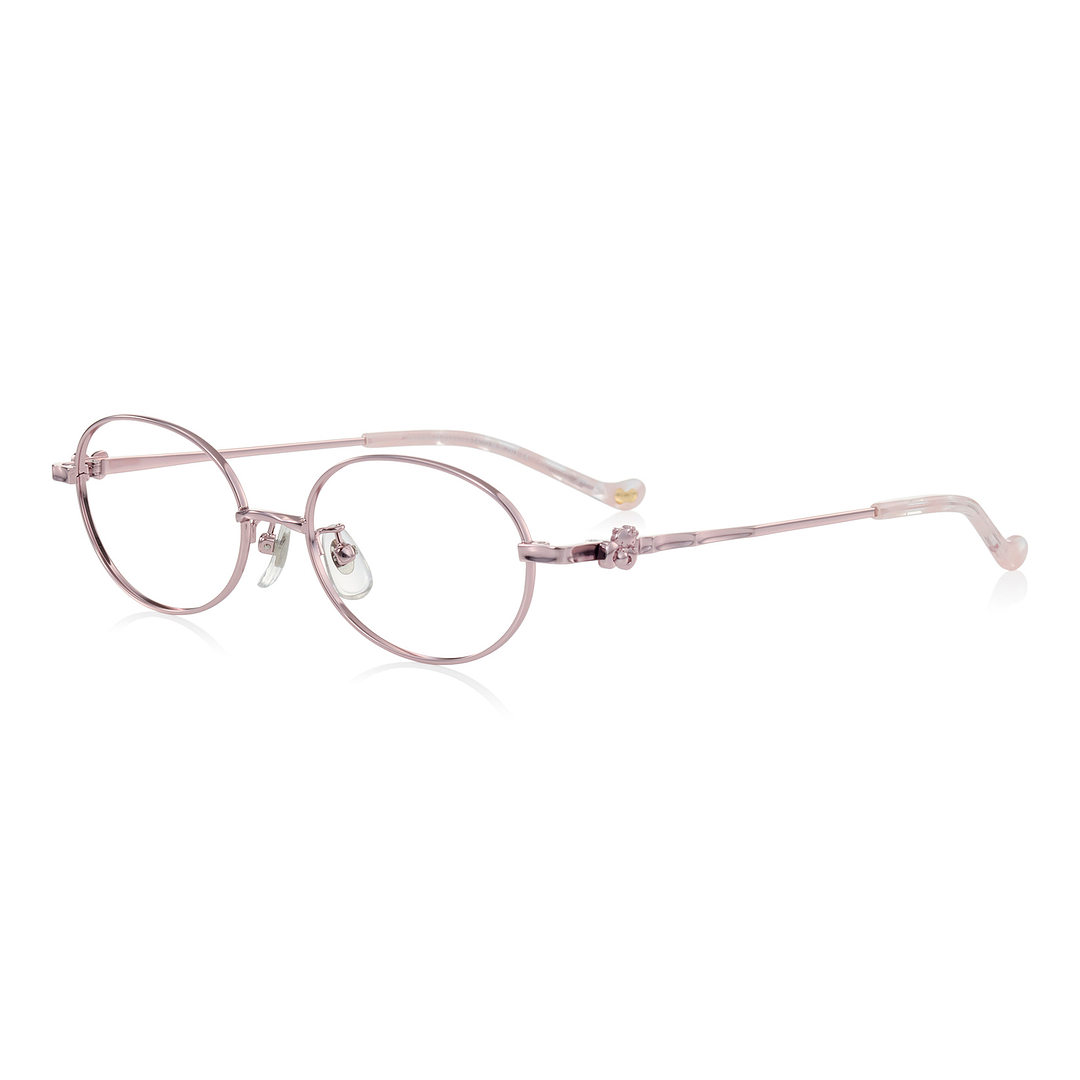 OWNDAYS & Hello Kitty Pink Full Rim Oval left side