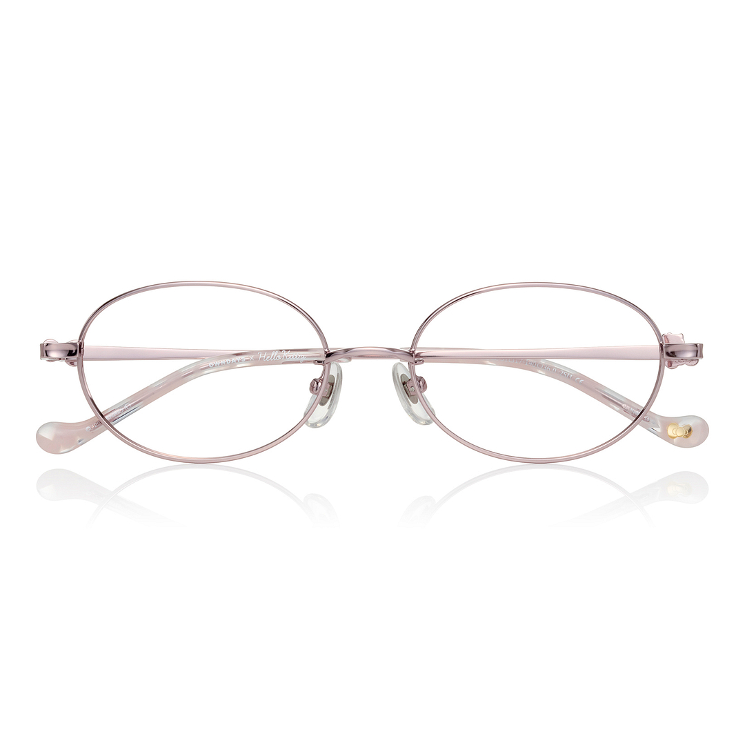 OWNDAYS & Hello Kitty Pink Full Rim Oval right side