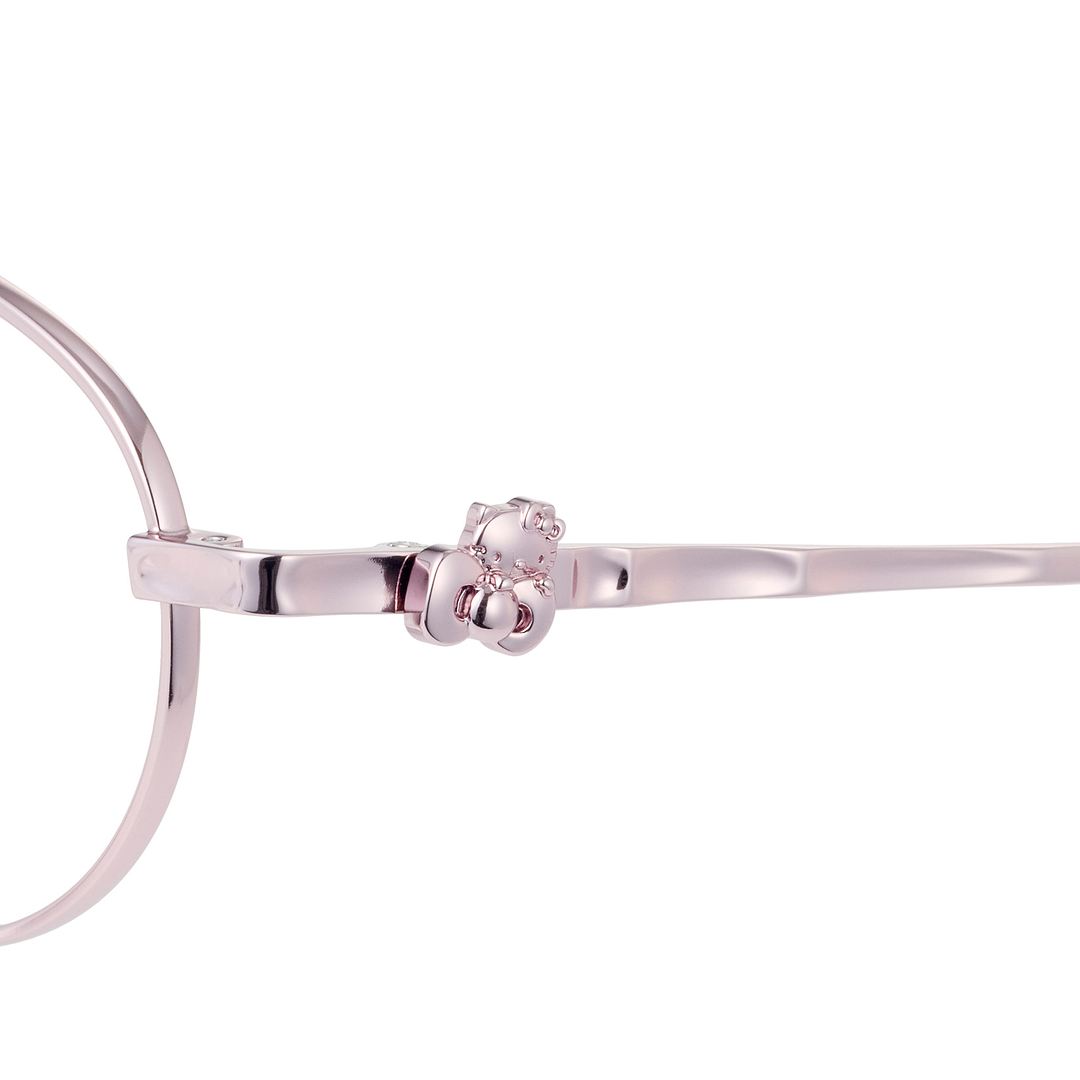 OWNDAYS & Hello Kitty Pink Full Rim Oval left side