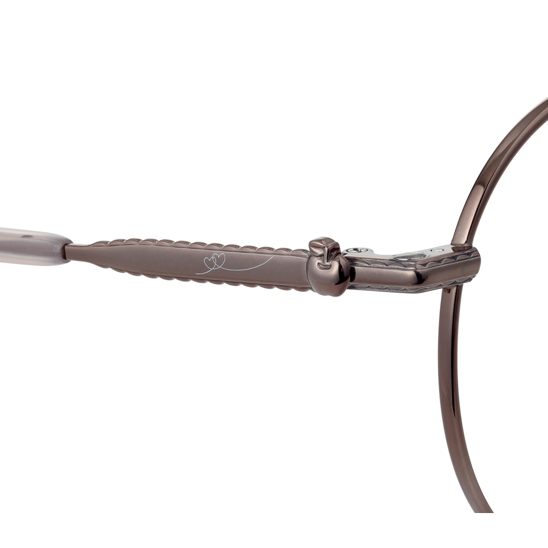 OWNDAYS & Hello Kitty Brown Full Rim Round left side