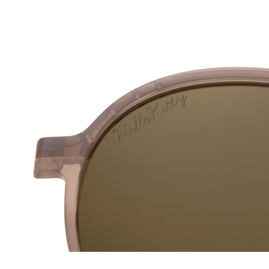 OWNDAYS & Hello Kitty Brown Full Rim Round left side