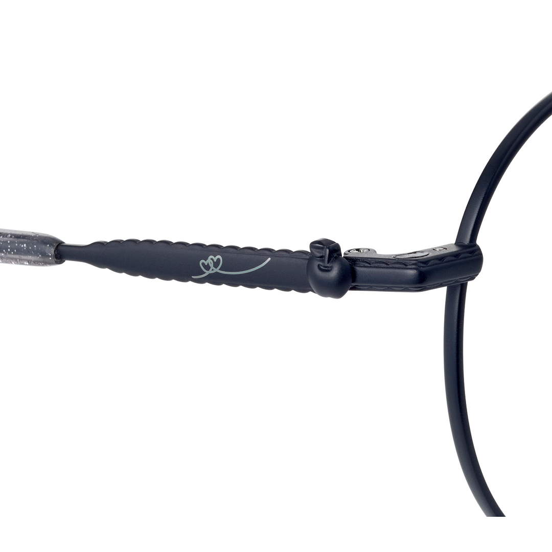 OWNDAYS & Hello Kitty Matte Black Full Rim Round left side