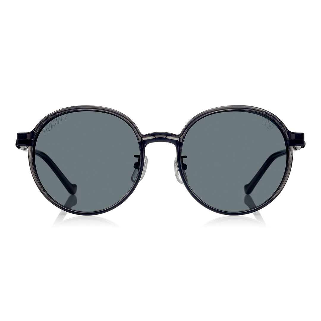 OWNDAYS & Hello Kitty Matte Black Full Rim Round left side