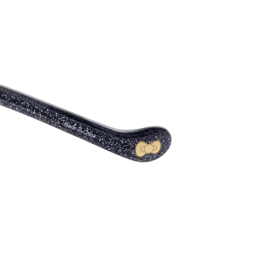 OWNDAYS & Hello Kitty Matte Black Full Rim Round left side