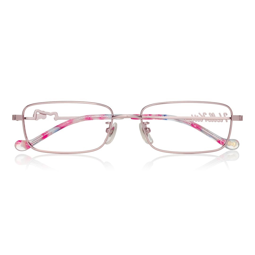 OWNDAYS & Hello Kitty Light Pink Full Rim Rectangle right side
