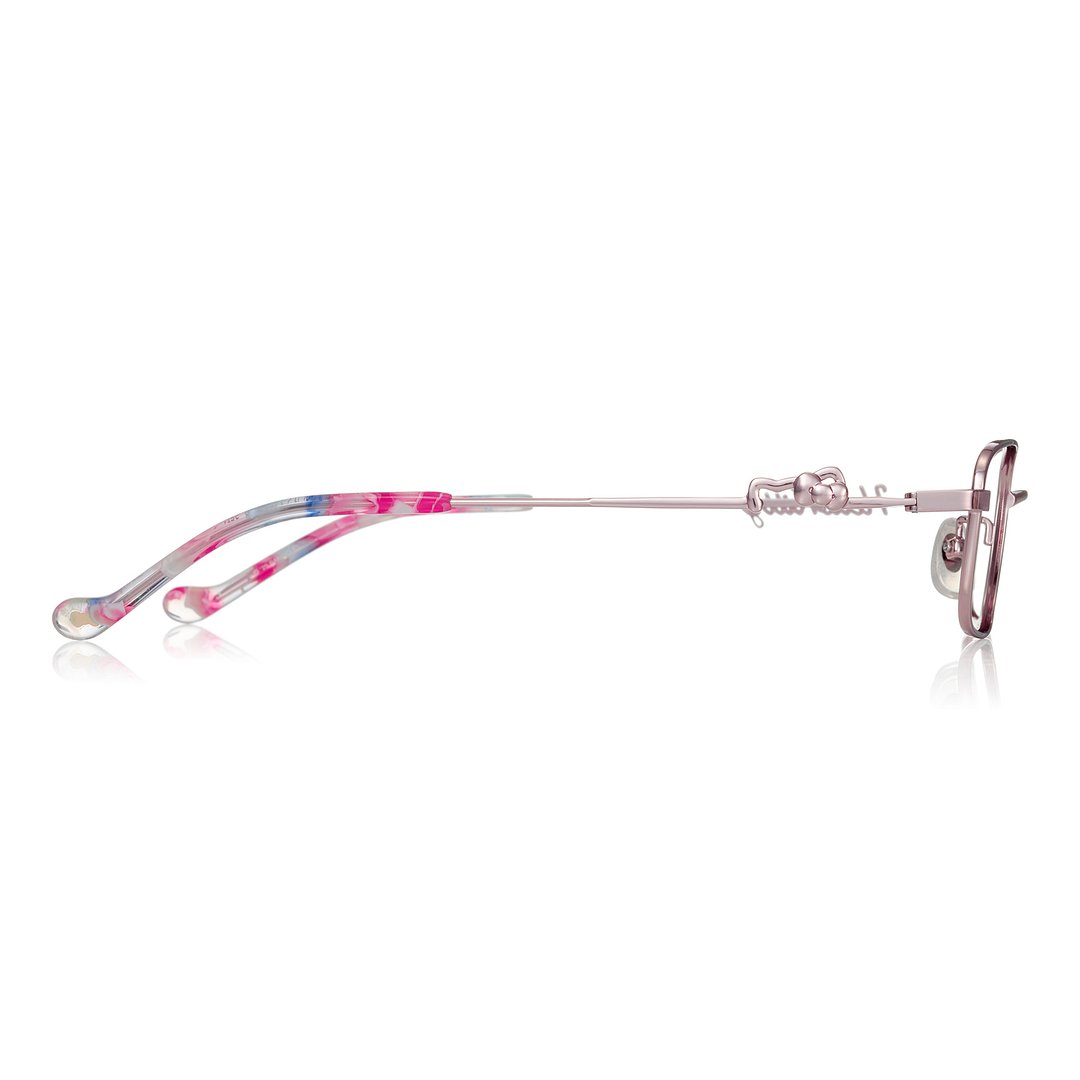 OWNDAYS & Hello Kitty Light Pink Full Rim Rectangle left side