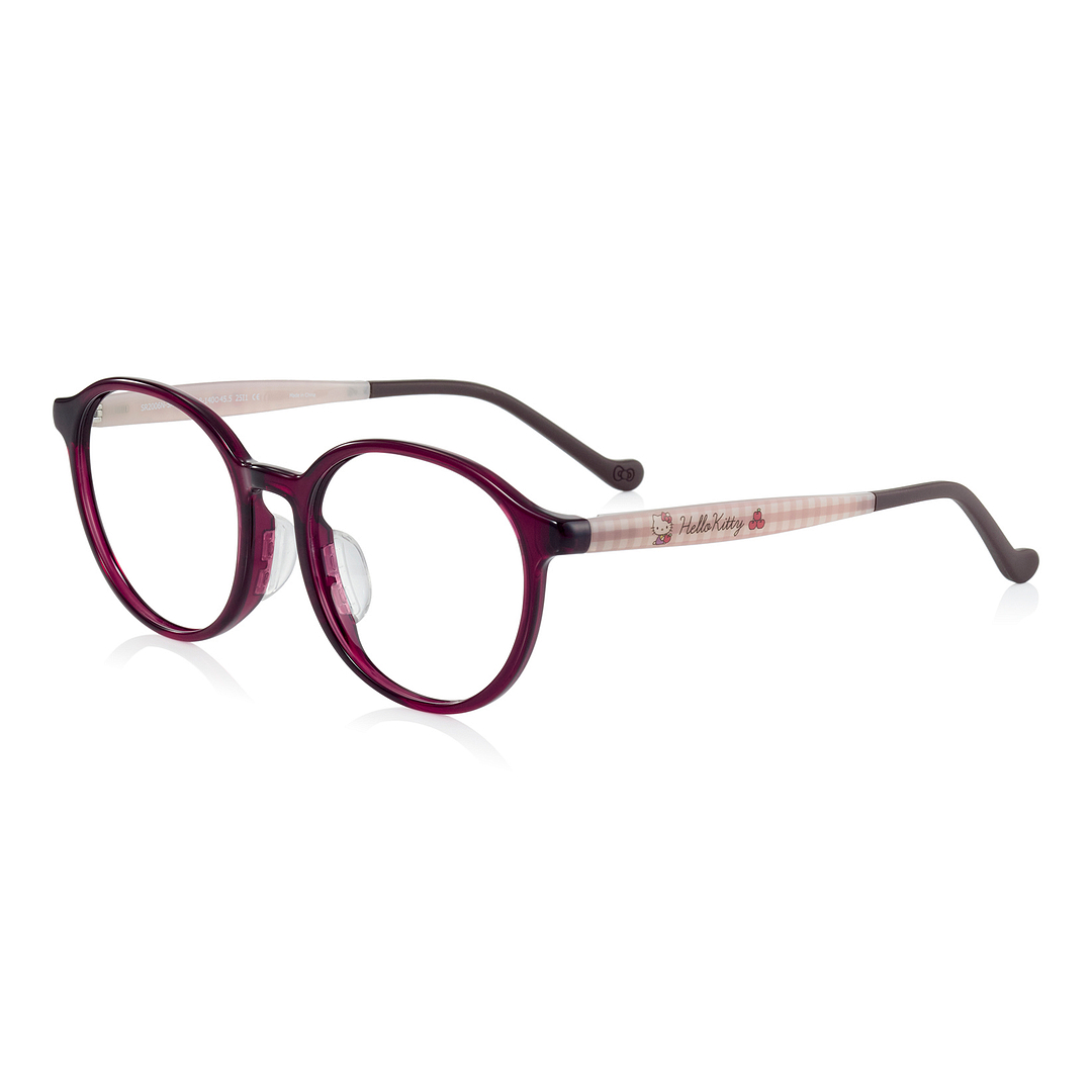 OWNDAYS & Hello Kitty Red Full Rim Boston left side