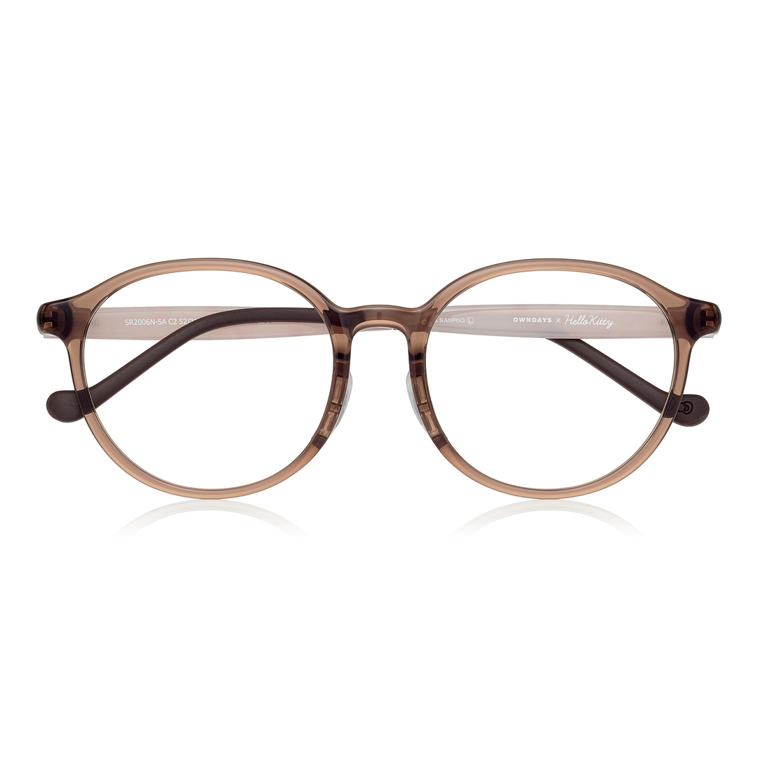 OWNDAYS & Hello Kitty Brown Full Rim Boston right side