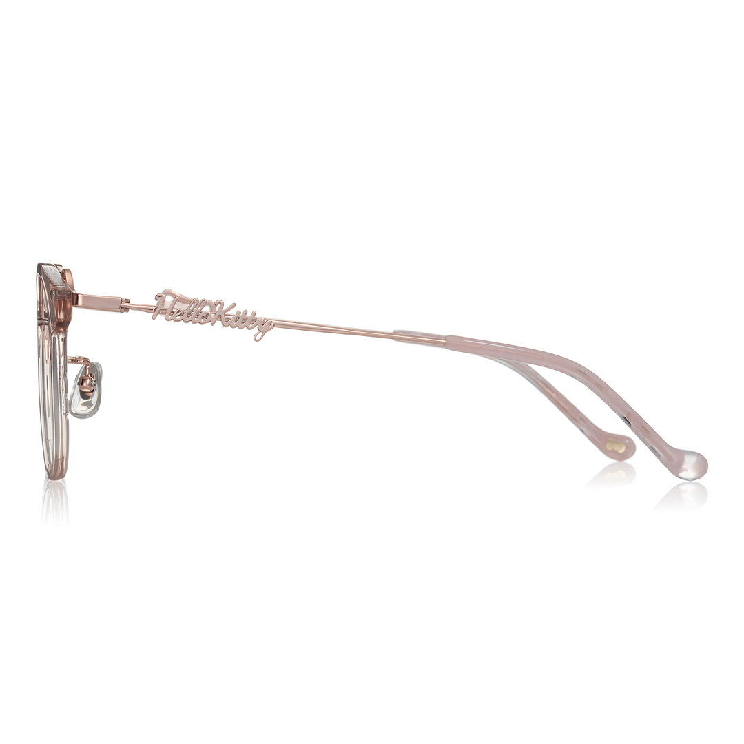 OWNDAYS & Hello Kitty Clear Pink Full Rim Wellington left side