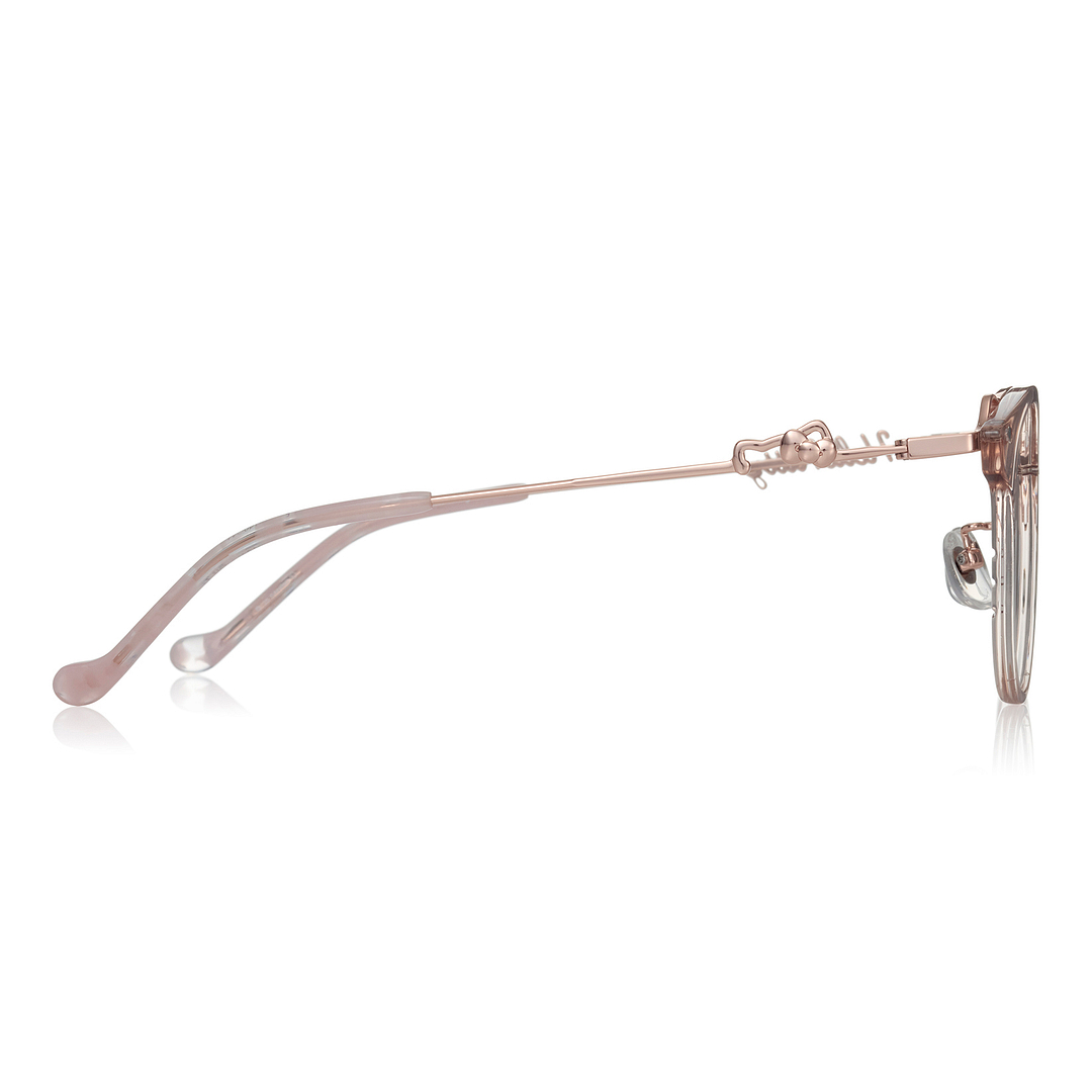 OWNDAYS & Hello Kitty Clear Pink Full Rim Wellington left side
