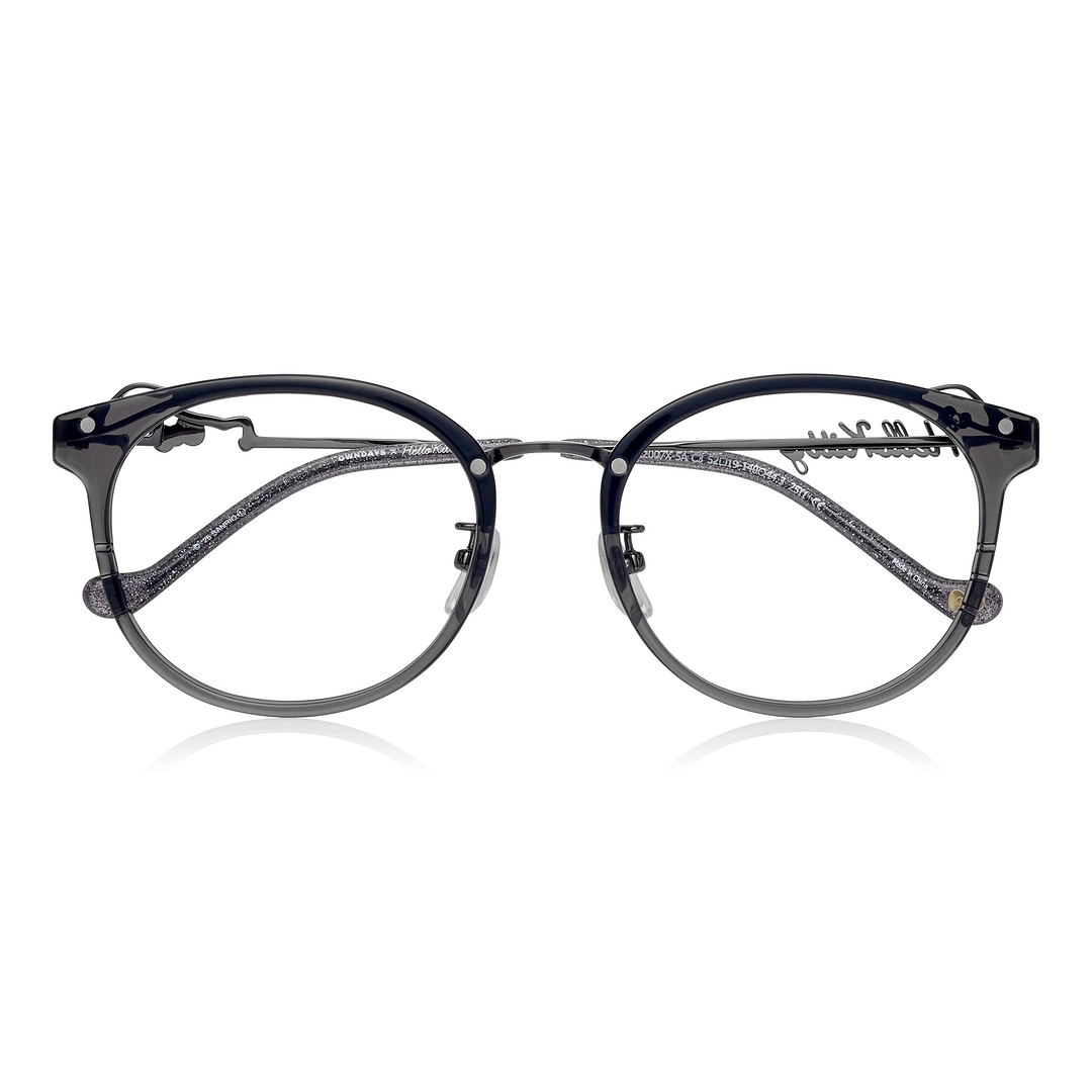 OWNDAYS & Hello Kitty Gray Full Rim Wellington right side