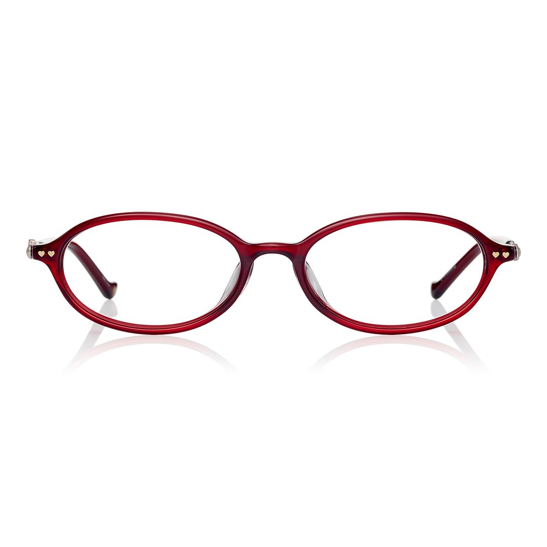 OWNDAYS & Hello Kitty Red Full Rim Oval right side