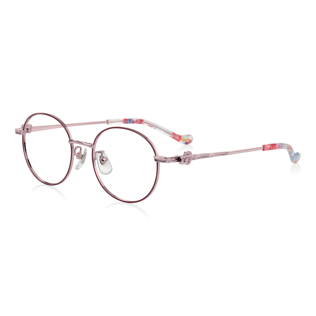 OWNDAYS & Hello Kitty Wine Full Rim Round left side