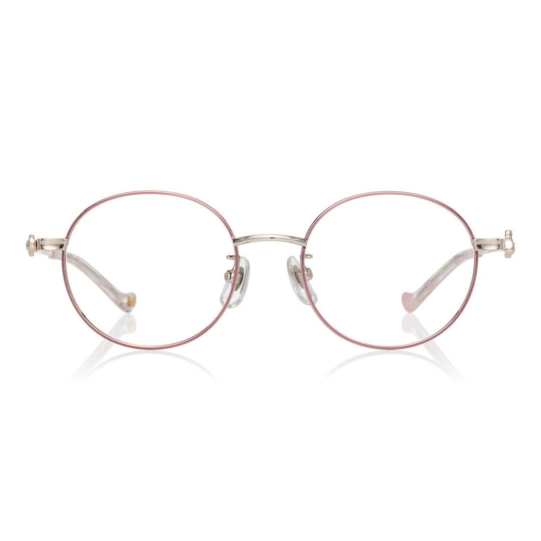 OWNDAYS & Hello Kitty Matte Pink Full Rim Round right side